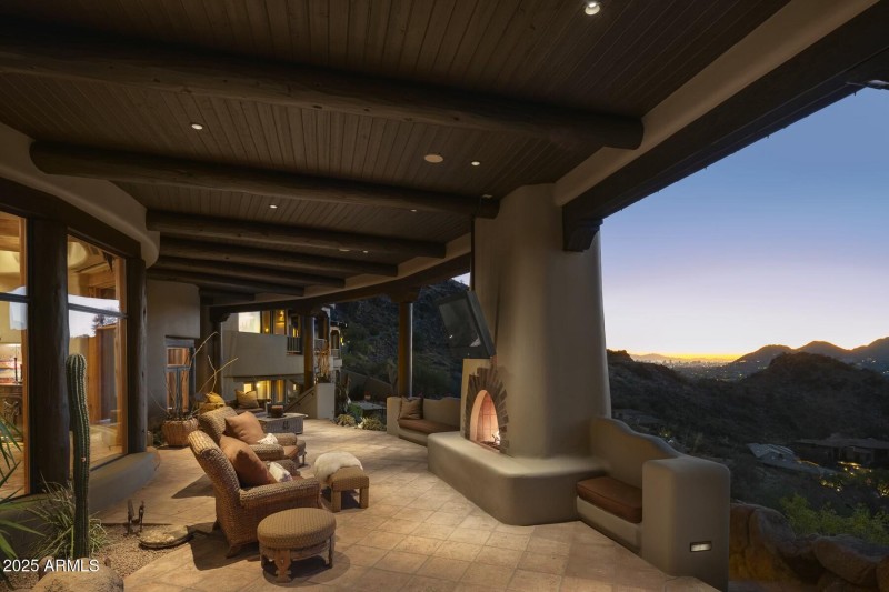 Covered Patio with Fireplace