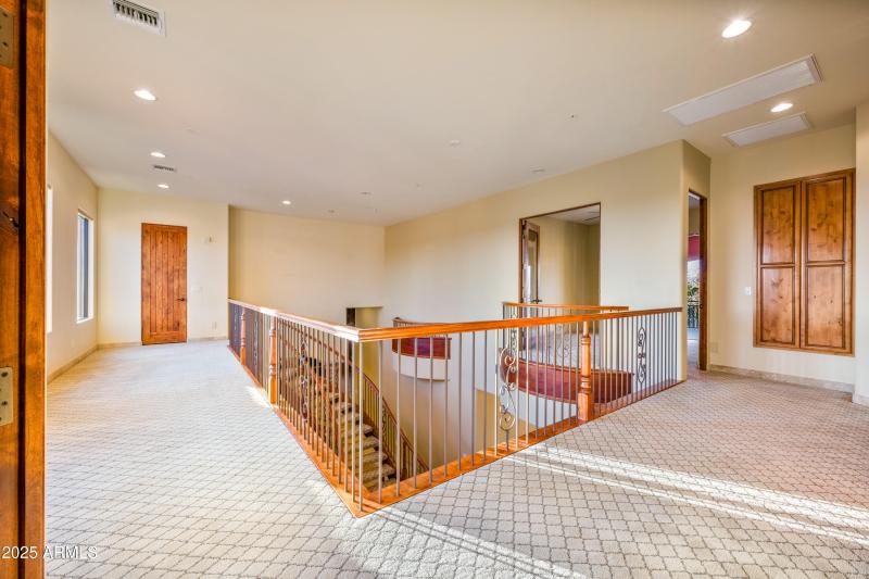 Upstairs hallway to Office:Bed 5