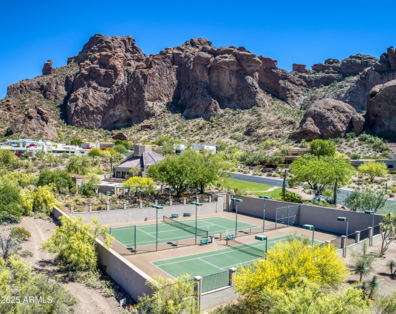 Aerial Tennis Courts