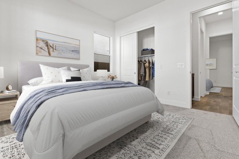 Secondary Bedroom Virtually Staged
