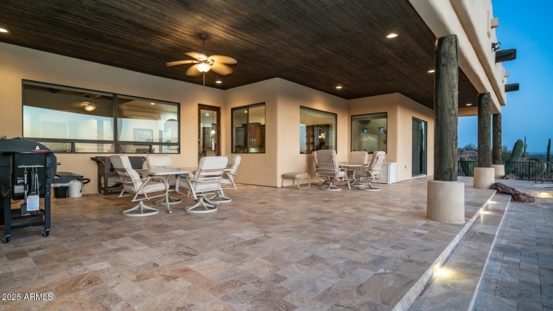 Travertine Patio