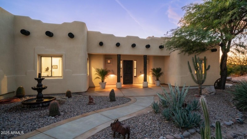 Front of Home Sunset