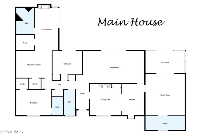 Floor plan for main house