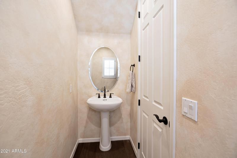 Downstairs half bath