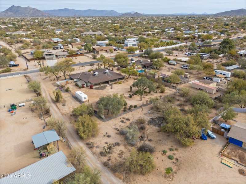 Aerial looking northeast