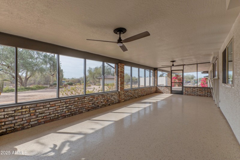 Screened patio is huge