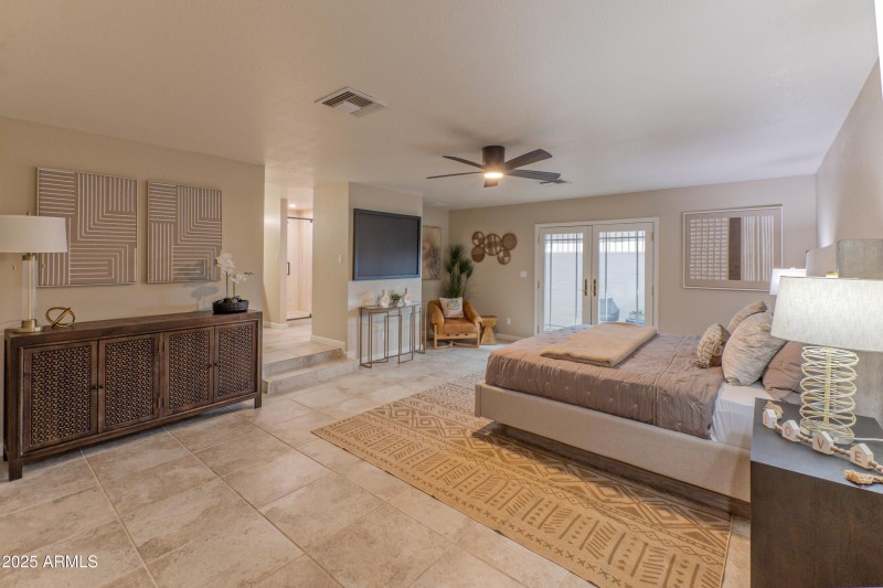 Spacious primary bedroom