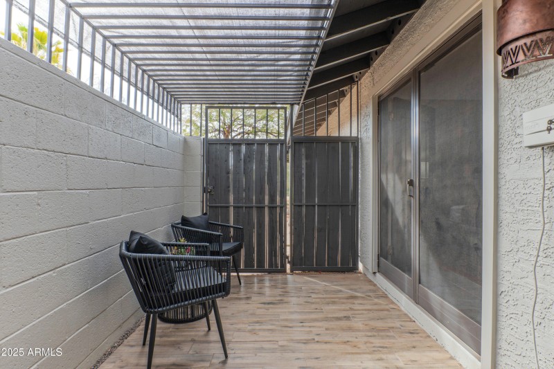 Primary bedroom private patio