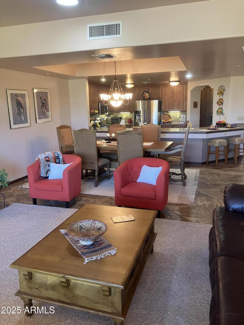 from Living Area to Dining