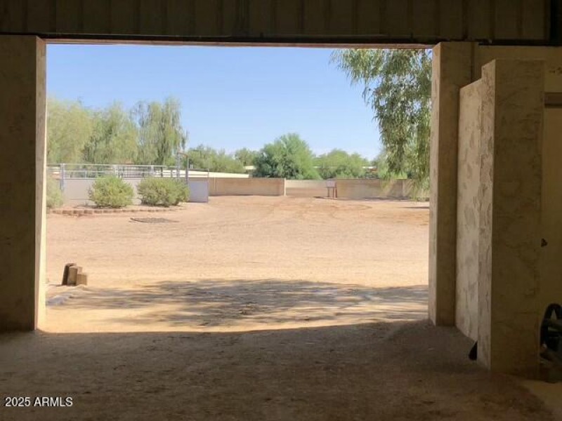 Arena view from barn