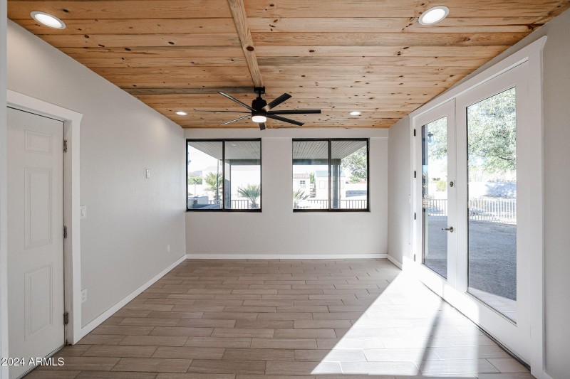 Sunroom off the dining room