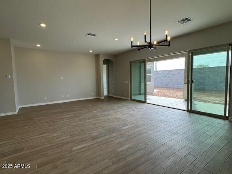 great room with atrium door to patio