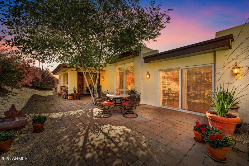 Front Courtyard Sunset
