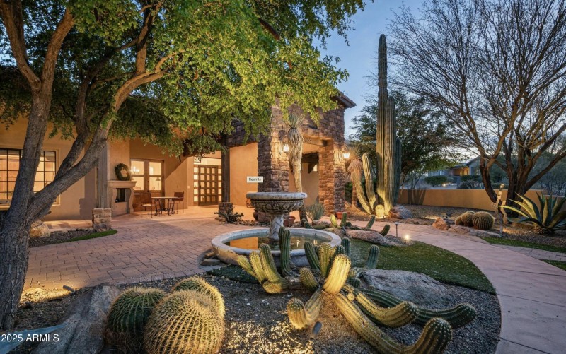 front courtyard