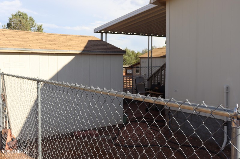shed in dog run