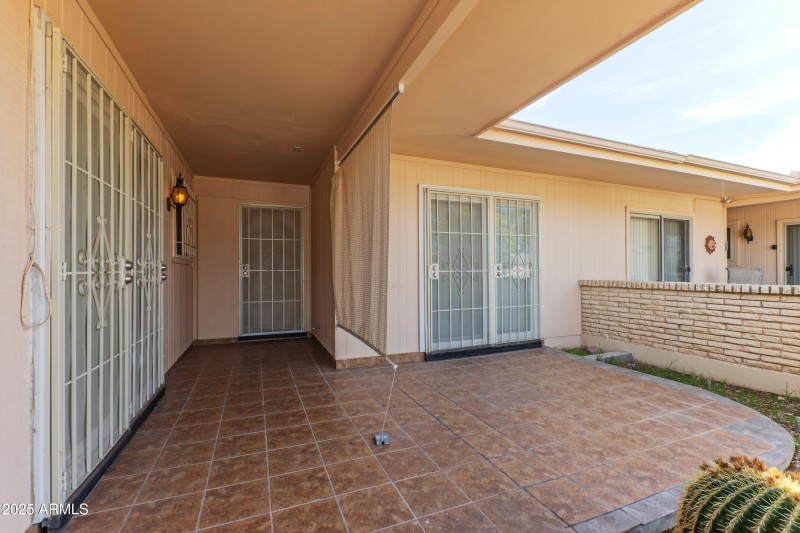 Entryway and Patio