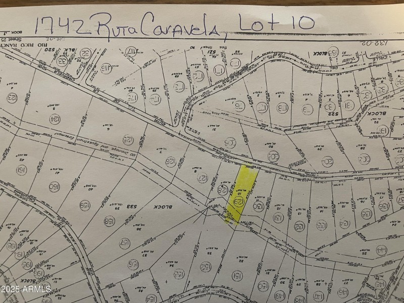 Property map, 1742 Ruta Caravela lot 10