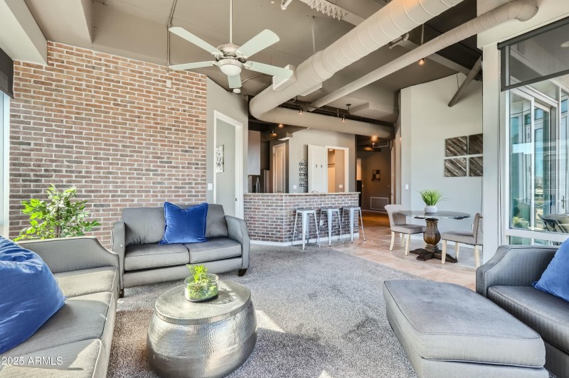 Vaulted Ceilings with Fans Throughout