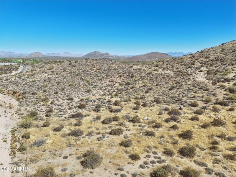 Near the South West property line