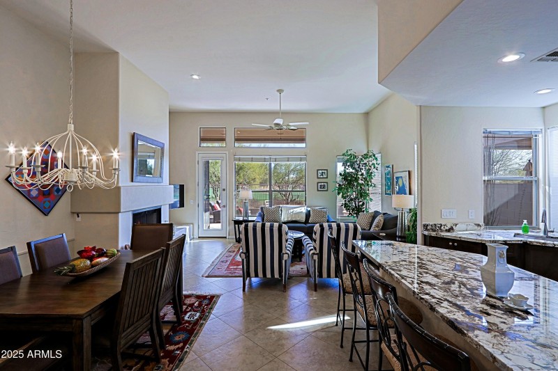 Dining, Kitchen and Greatroom 1