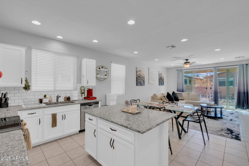 Kitchen and Living Area