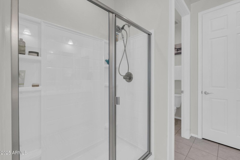 Primary Shower with Upgraded Door
