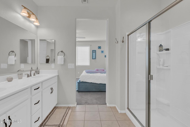 Primary Bath with Door Open