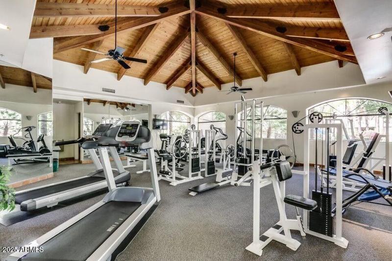 Fitness center w/his & hers saunas