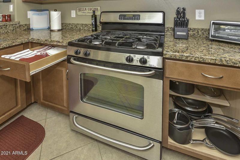Kitchen-Fully Stocked-Pots and Pans