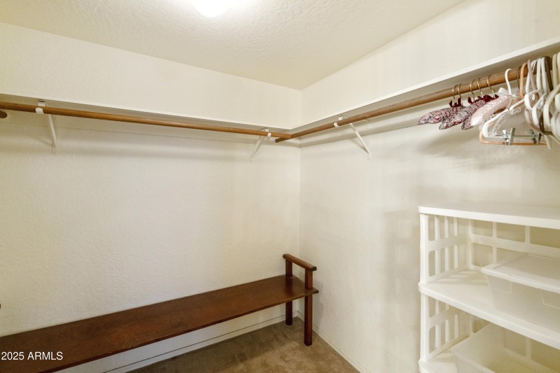 Primary walk-in closet