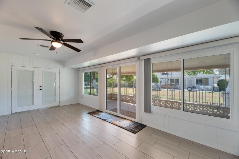 Bonus room with patio access