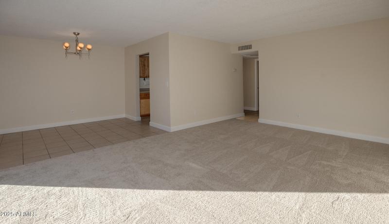 Dining and living room