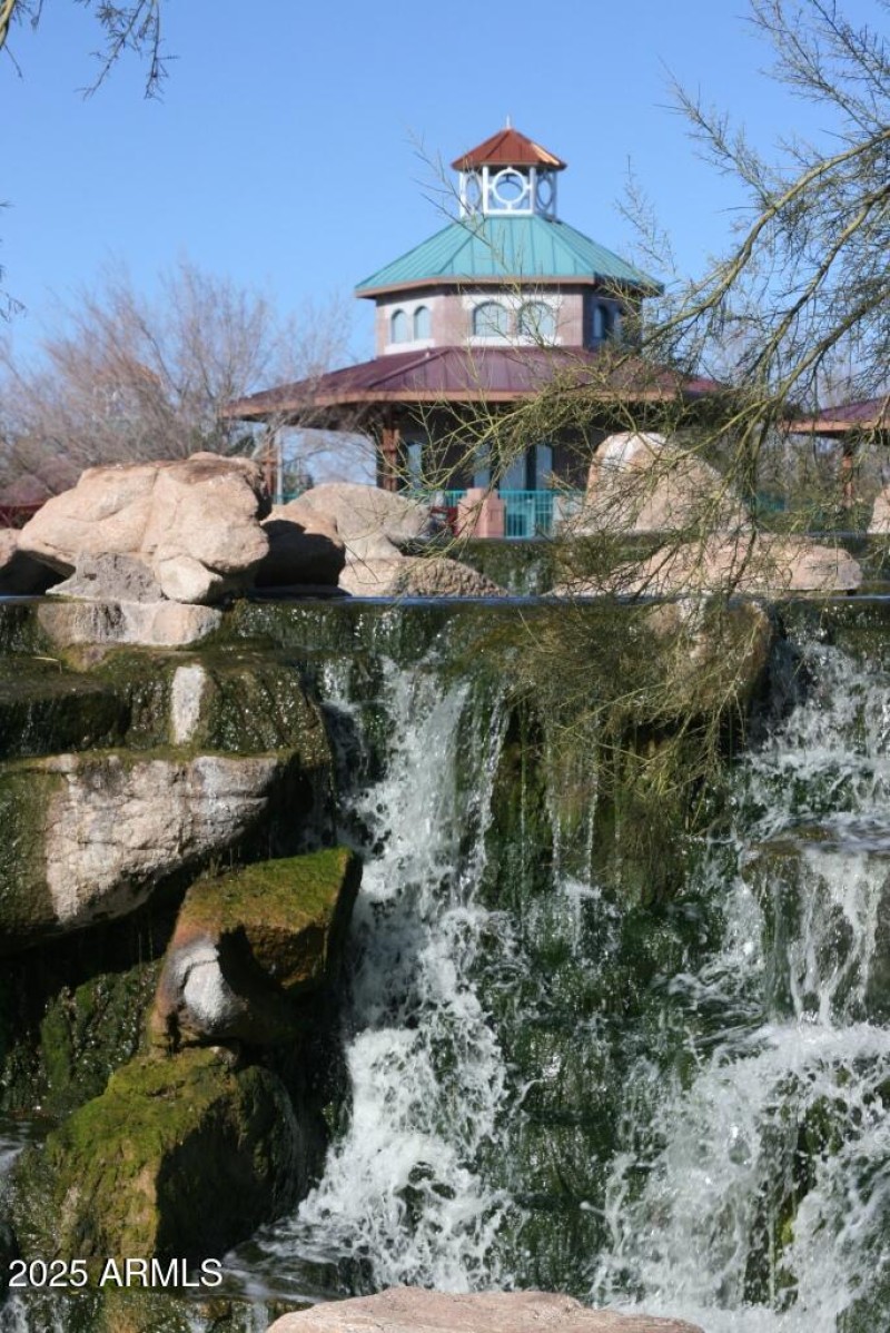Waterfall & Train Depot