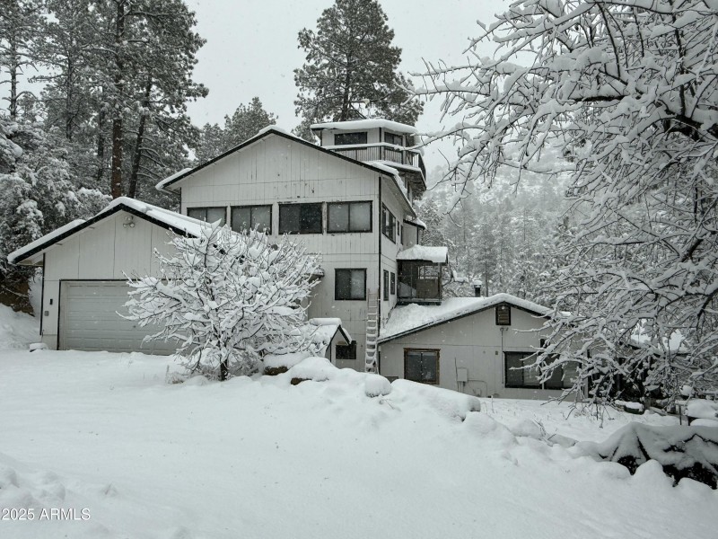 Cabin in the snow