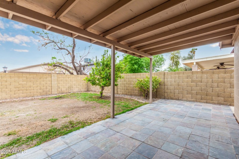 Shaded Outdoor Living Area