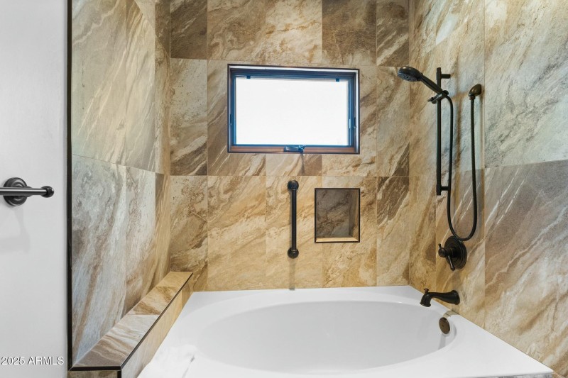 Hallway tub shower combo