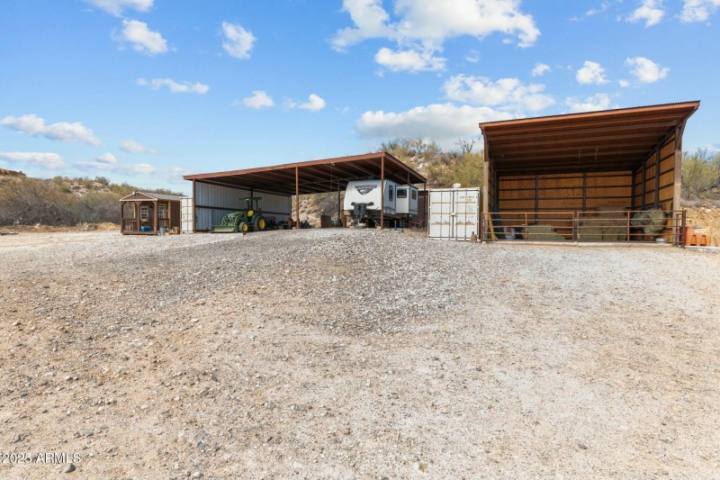 Hay and Equipment Barns