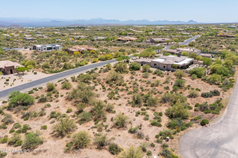 Looking SE across lot