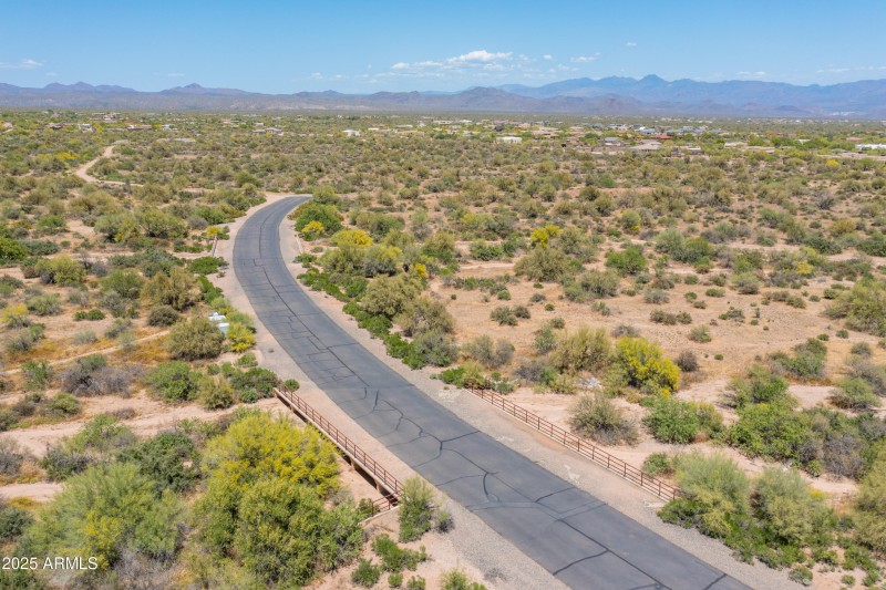 Looking north