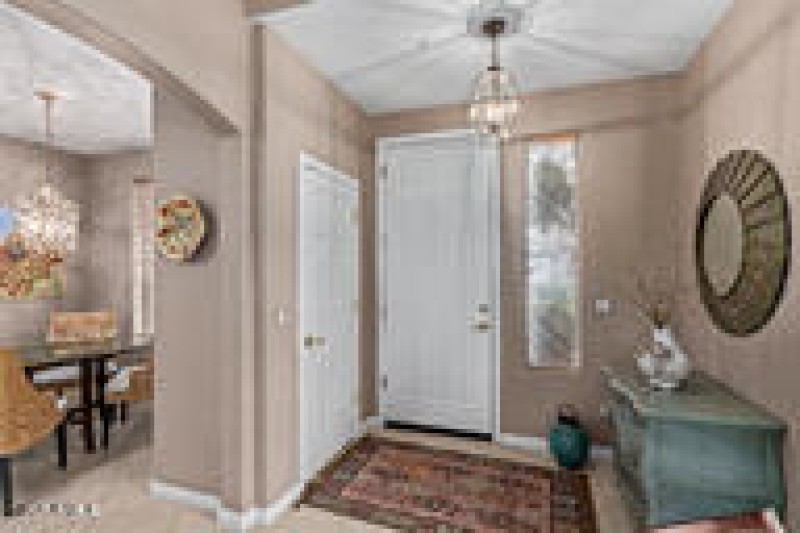 Entry Hall with view to Kitchen