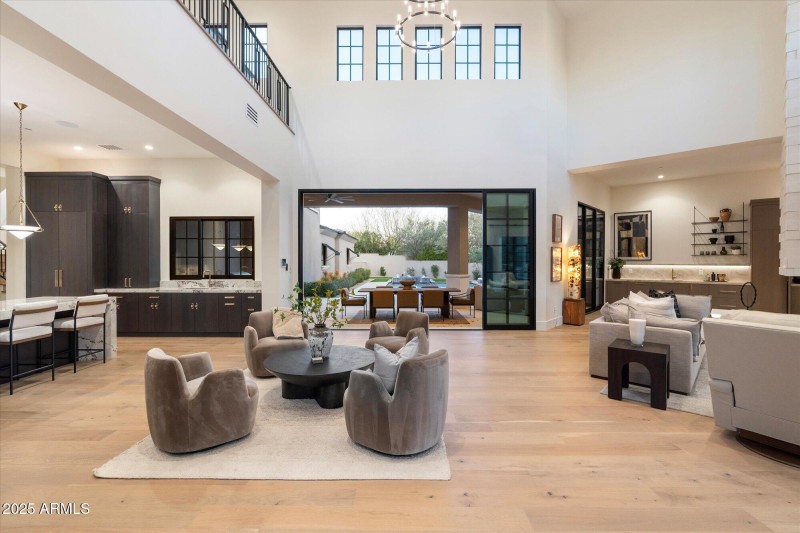 Multiple seating areas for gatherings