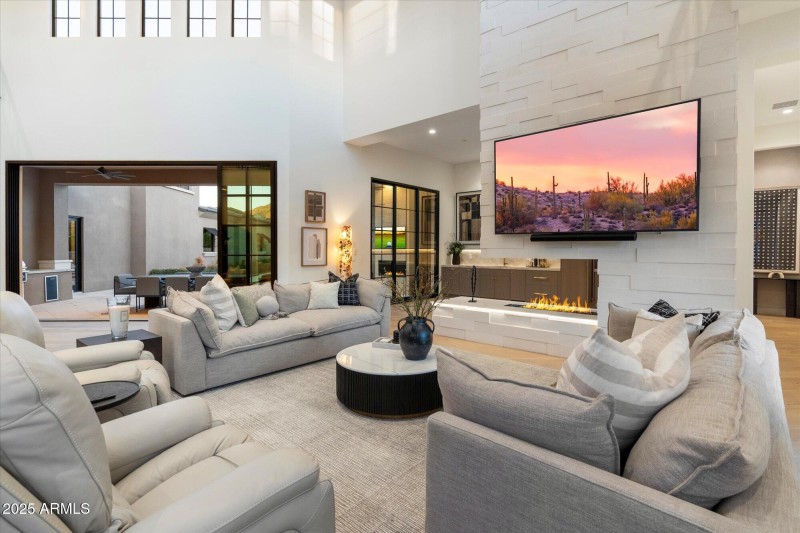 Big screen in great room