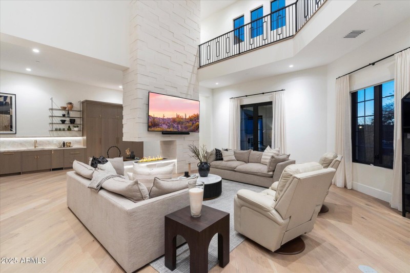 Game room or bar room beyond great room