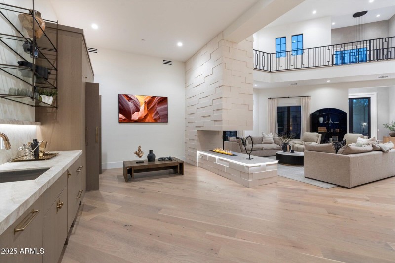 Looking back into great room