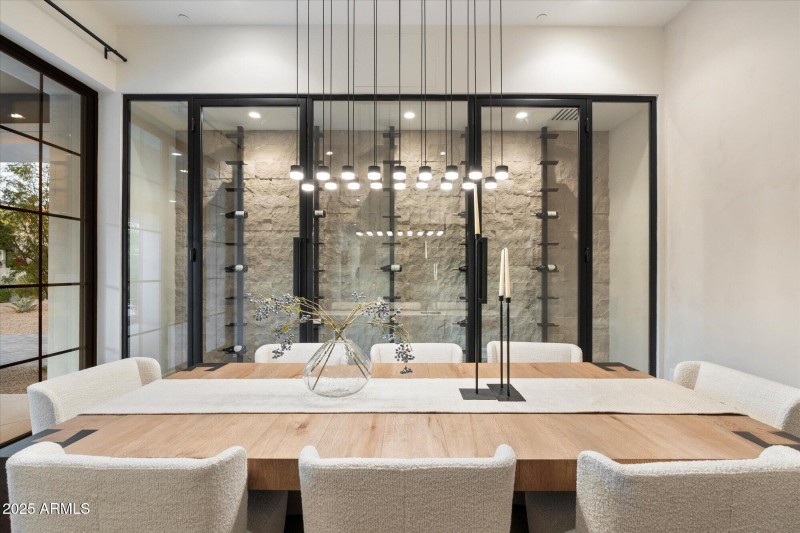 Newly added refrigerated wine wall