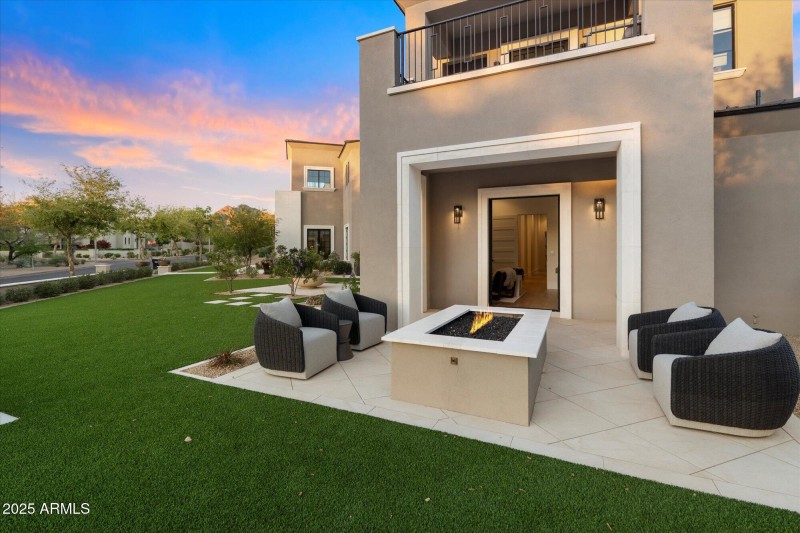 Patio right outside den/office