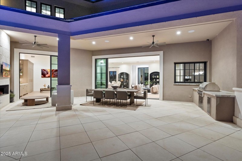 Looking back towards outdoor living area