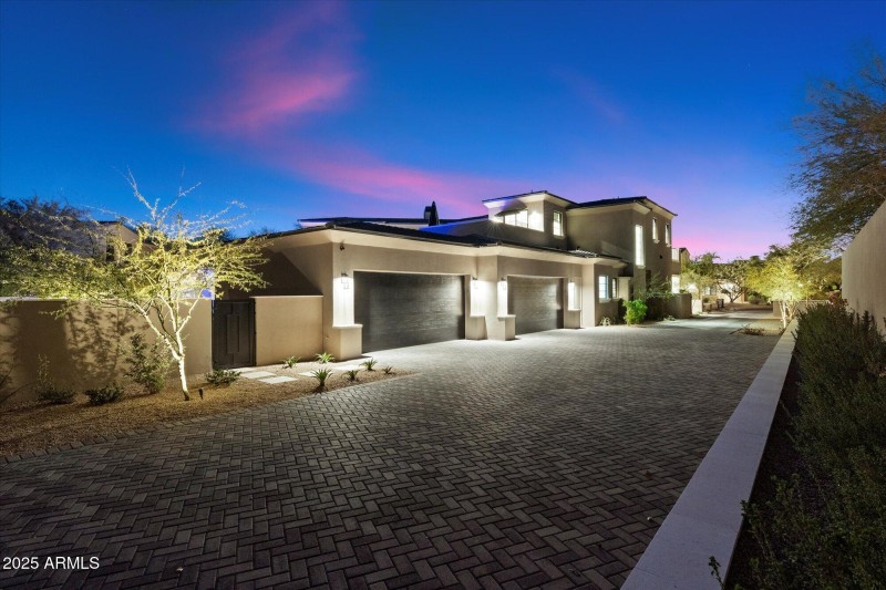 Huge car parking area outside garages