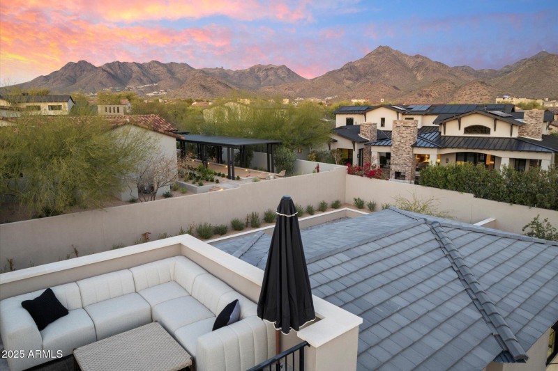 View from an upper patio