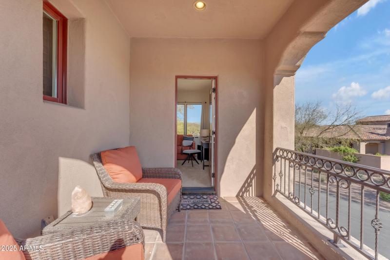 Balcony at Casita Entrance